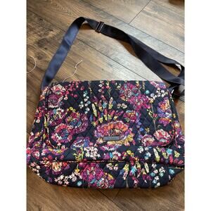 Vera Bradley Midnight Wildflowers Hipster Crossbody Pre-owned